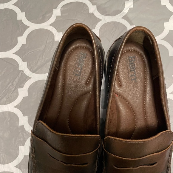 Born Women's Carrera Round Toe Loafer Size 10M Brown Chunky Y2K Leather - Picture 3 of 7